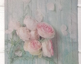 3 pieces  flowers small napkin ,decoupage napkin, paper napkins, craft supplies,  decoupage supplies wonderful for oyster craft