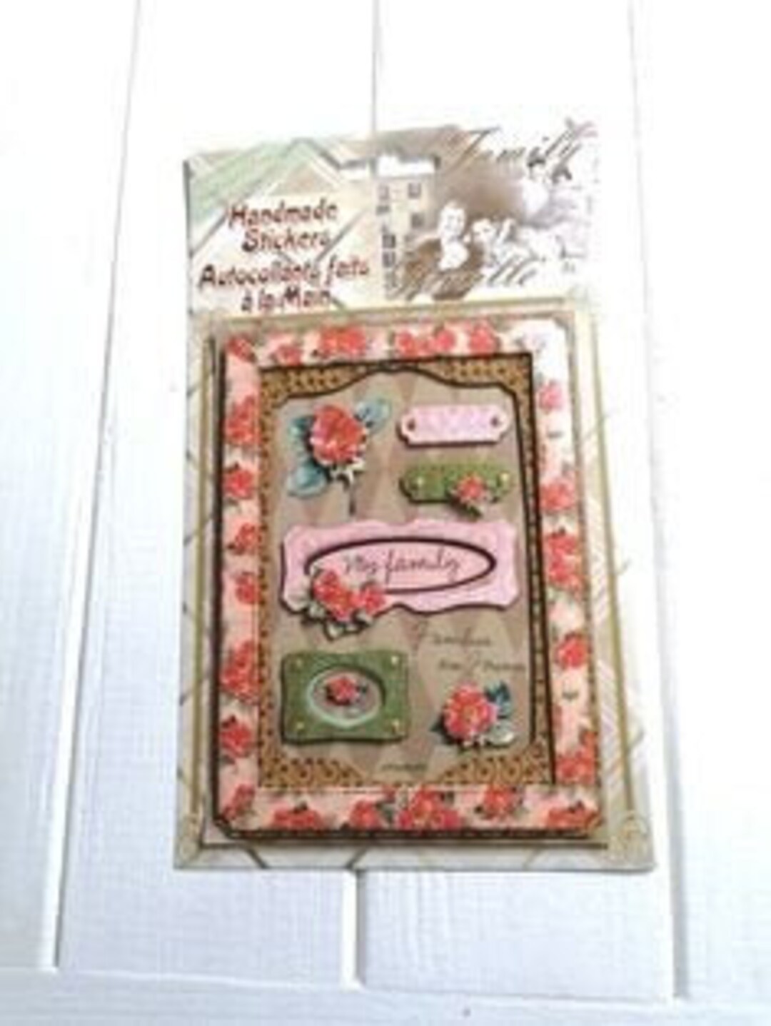 Ooak Rd357 Ebay Stickers OOAK vintage 3d family junk journal stickers original proporcionar de ...
