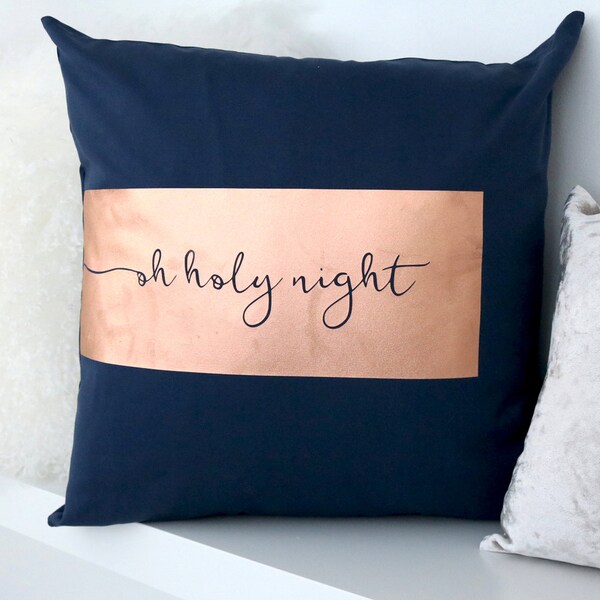 SALE! Holiday Christmas Pillow Cover - Decorative Pillows, Throw Pillow, Home Decor, Custom Monogram Accent Pillow Covers -  Oh Holy Night