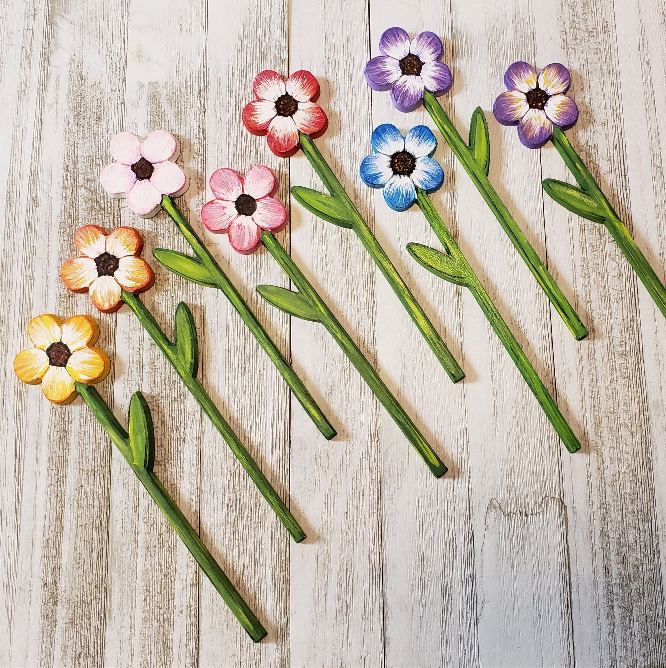 [6 Packs Of 6 Stems]CRESCENT Wood Floral Stems (6 Count Per Pack)