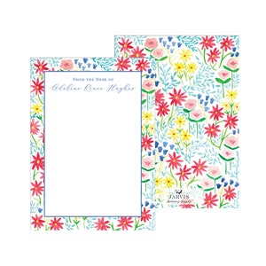 Personalized Stationery | Custom Stationery | Wildflower Print