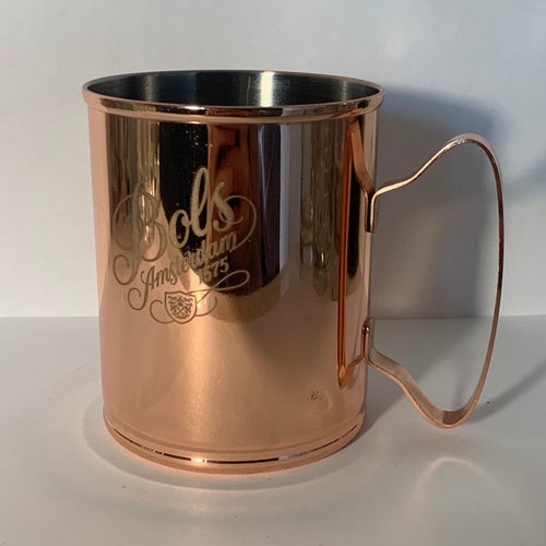 Very Rare Rose Gold Bols Amsterdam shops 1575 Metal Mug