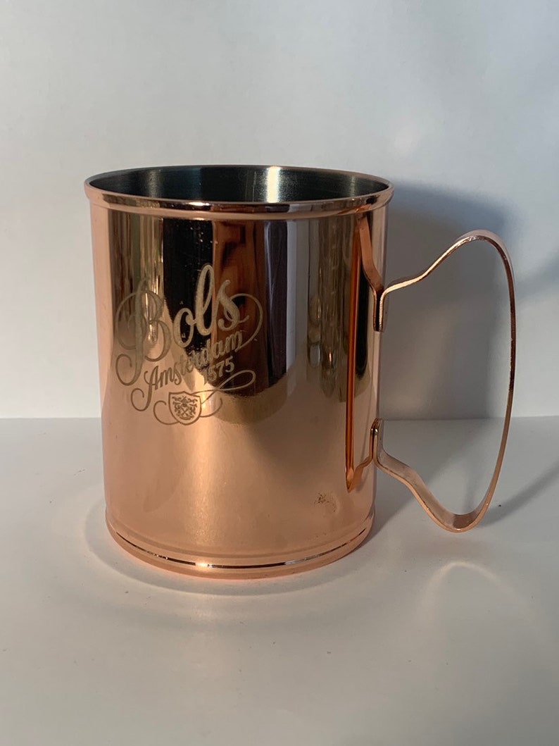 Very Rare Rose Gold Bols Amsterdam shops 1575 Metal Mug