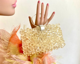 Doll handbag for 16 inch dolls - Tonner Tyler, Sybarite, FR16, Poppy Parker Fashion Teen Fashion Doll Purse Crystal Doll Accessories