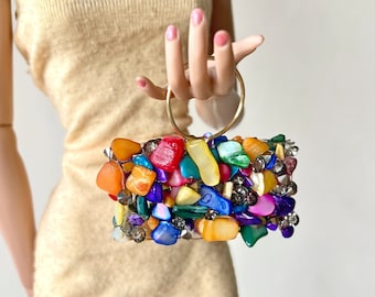 Doll handbag crystal for 16 inch dolls - Tonner Tyler, Sybarite, FR16, Poppy Parker Fashion Teen | Fashion Doll Purse | Doll Accessories