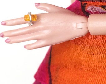 Doll Ring for Fashion Royalty Doll, Poppy Parker | Fashion Doll Jewelry, Doll Accessories, Ring for Doll,Miniature Jewelry