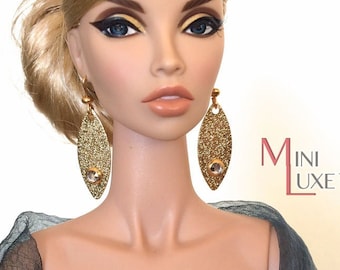 Fashion Doll Jewelry Doll Earrings for Tonner Doll, Sybarite, FR16, Poppy Parker, Gene Doll Jewelry for Dolls Doll Accessories