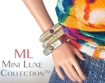 Fashion Doll Bracelet, Fashion Royalty Doll Jewelry, Doll Accessories, Multicolor Fashion Doll Jewelry for 12 Inch Dolls
