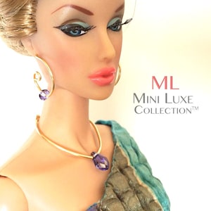 Fashion Doll Jewelry for Fashion Dolls Fashion Royalty Dolls Poppy Parker | Jewelry for Dolls Necklace and Earring Set for Dolls
