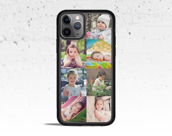 Personalized 8 Image Collage Custom Phone Case Cover for Apple iPhone iPod Samsung Galaxy S & Note