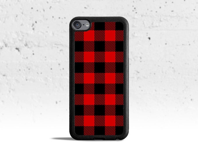 Buffalo Check Plaid Rubber Case for Apple iPod Touch 5th 6th or 7th Gen