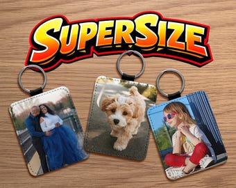 Gepersonaliseerde sleutelhanger in superformaat | Sleutelhanger op maat, extra groot