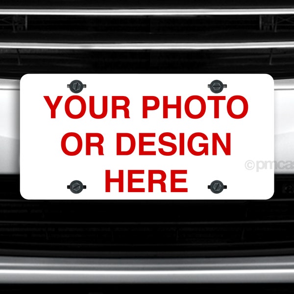 Photo on Custom License Plate Etsy