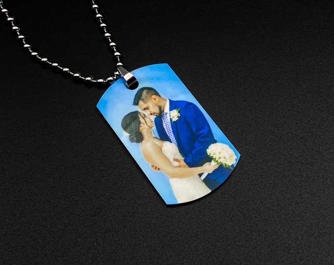 Double Sided Photo Dog Tag Personalized Tag Custom