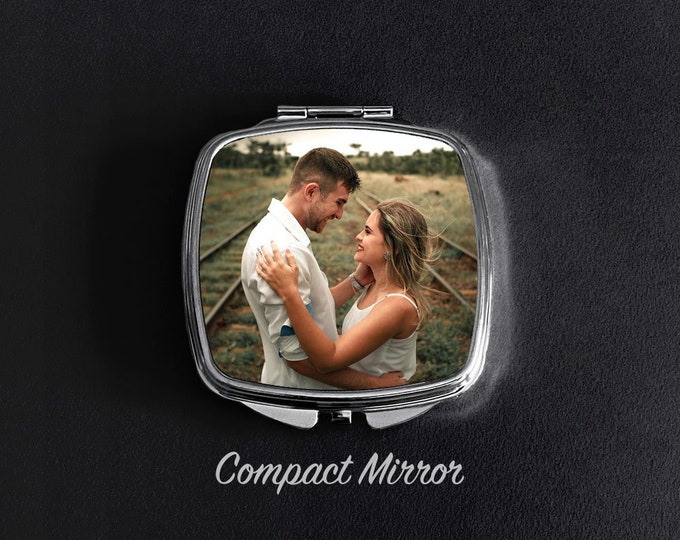 Personalized Photo Compact Mirror Custom Picture