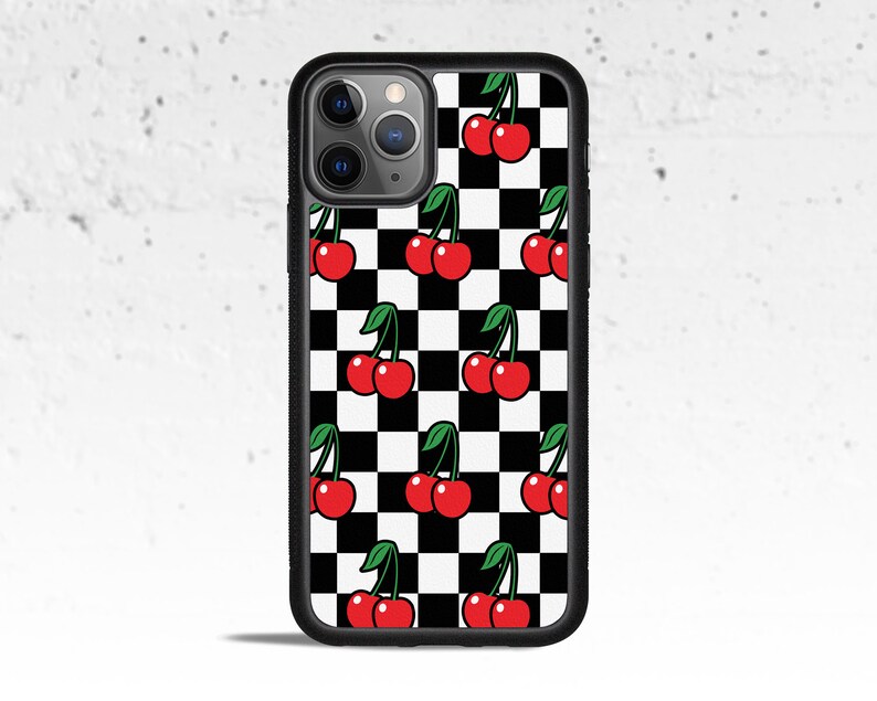 Cherry Checkerboard Phone Case Cover for Apple Iphone Samsung | Etsy