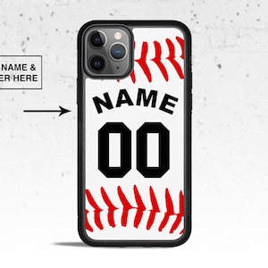 Personalized Baseball Phone Case Cover for Apple iPhone Samsung Galaxy & iPod Touch