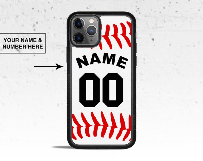 Personalized Baseball Phone Case Cover for Apple iPhone Samsung Galaxy S & Note