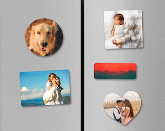 Personalized Photo Fridge Magnet – Custom Picture Keepsake, Pet Memorial, Wedding Favor Gift