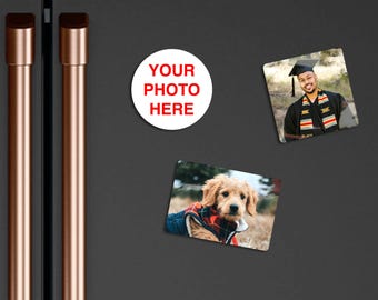 Gepersonaliseerde metalen fotokoelkastmagneten