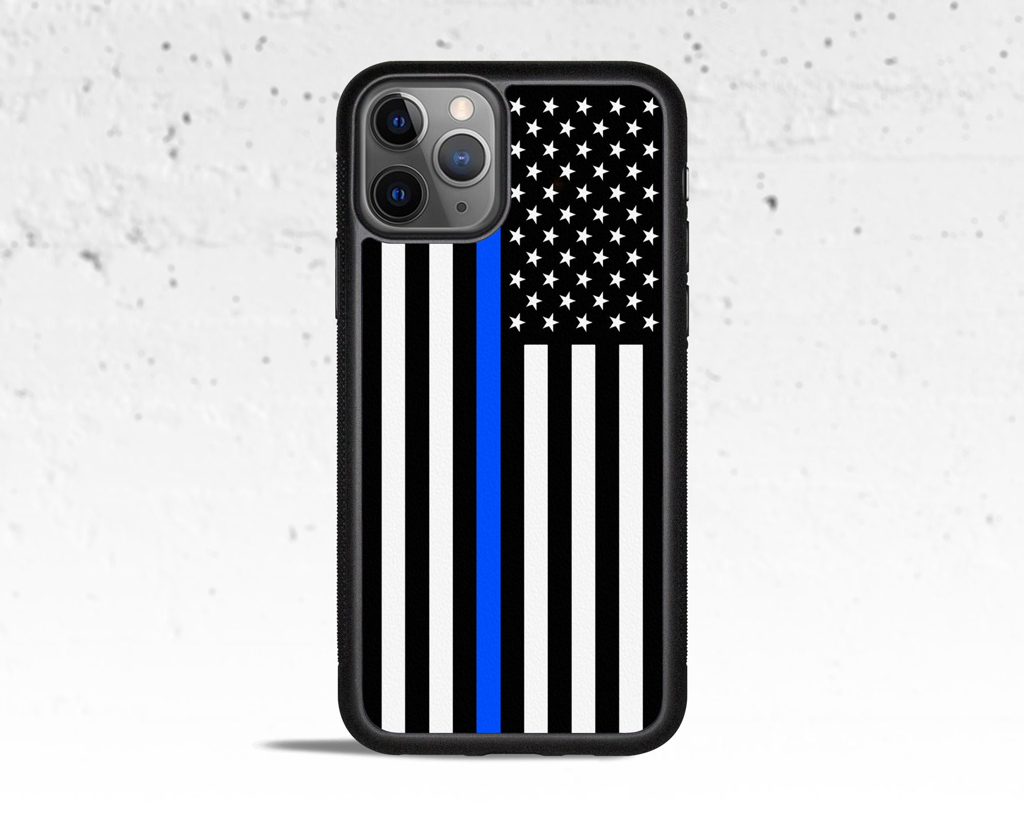 A Thin Blue Line Flag Phone Case Cover for Apple iPhone Etsy