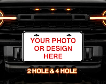 Originele, gepersonaliseerde kentekenplaat voor auto | Op maat gemaakte kentekenplaat voor voorbumper |
