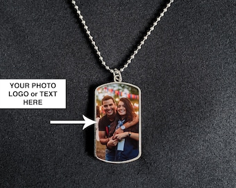 Personalized Dog Tag with Chain Necklace