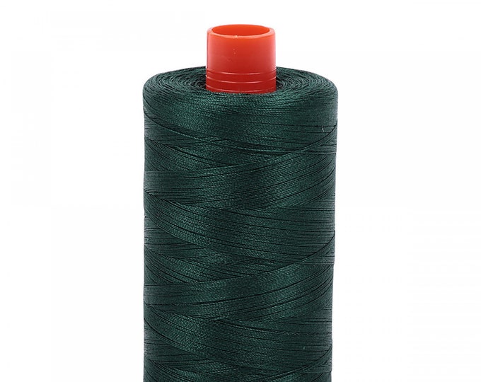 AURIFIL MAKO 50 Wt 1300m 1422y Color 2885 Medium Spruce Quilt Cotton Quilting Thread