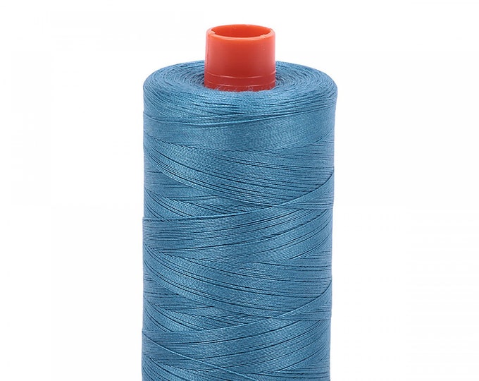AURIFIL MAKO 50 Wt 1300m 1422y Color 2815 Teal Quilt Cotton Quilting Thread