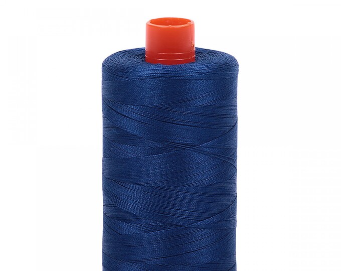 AURIFIL MAKO 50 Wt 1300m 1422y Color 2780 Dark Delft Blue Quilt Cotton Quilting Thread