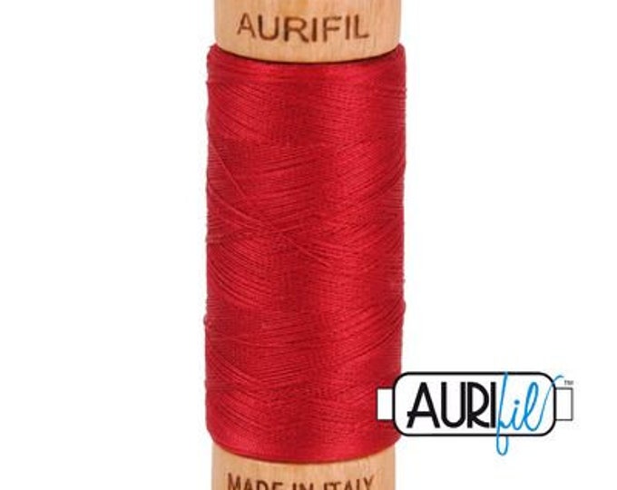 AURIFIL MAKO 80 Wt 280m 306y Color 2260 Red Wine Quilt Cotton Quilting Thread