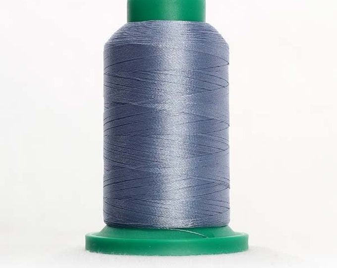 ISACORD Polyester Embroidery Thread Color 3853 Ash Blue 1000m