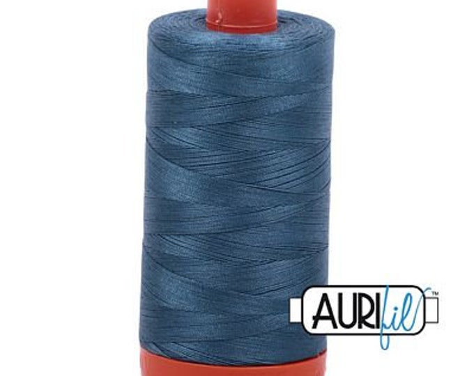 AURIFIL MAKO 50 Wt 1300m 1422y Color 4644 Smoke Blue Quilt Cotton Quilting Thread