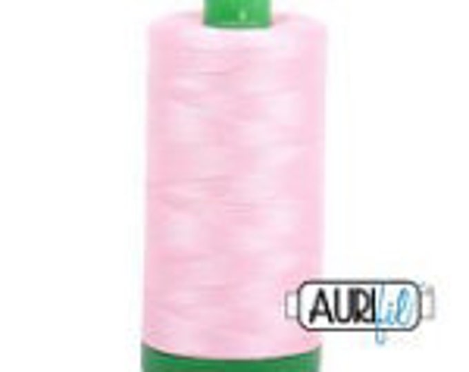 AURIFIL MAKO 40 Wt 1000m 1093y Color 2423 Baby Pink Quilt Cotton Quilting Thread