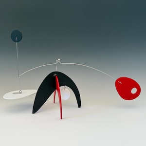 Animo M Modern Art Sculpture Mobile Stabile Table Top Abstract Kinetic Home Decor 18"w x 10"h