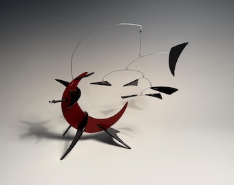 Fragments Modern Stabile Kinetic Art Table Top Home Decor Kinetic Sculpture 11"h x 13"w