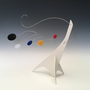 Peacenik Stabile Table Top Mobile Sculpture Home Decor Kinetic Modern Art Small all made