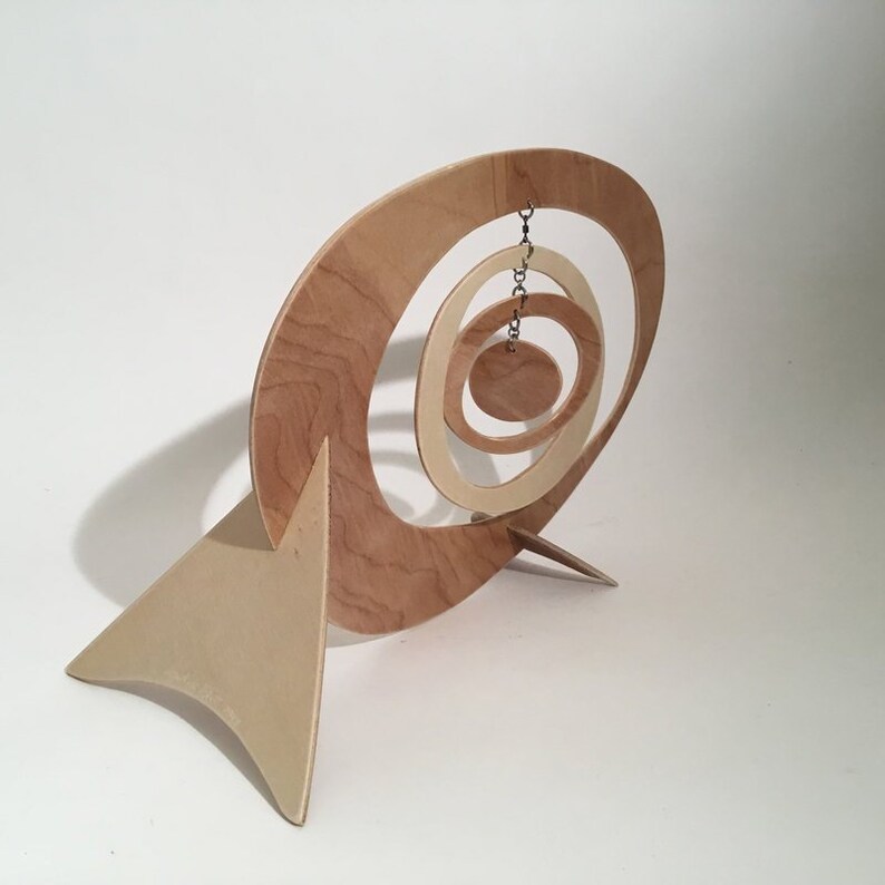 SALE Polywog Wood Art Stabile Mobile Art Table Top Etsy