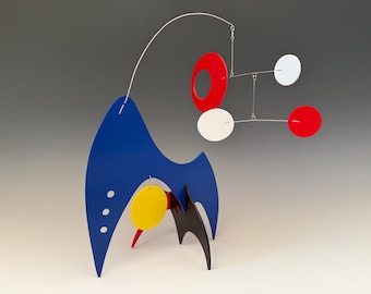 Mobo-Circo Stabile Lg 18”x18” Table Top Sculpture Modern Home Decor Art Mobile
