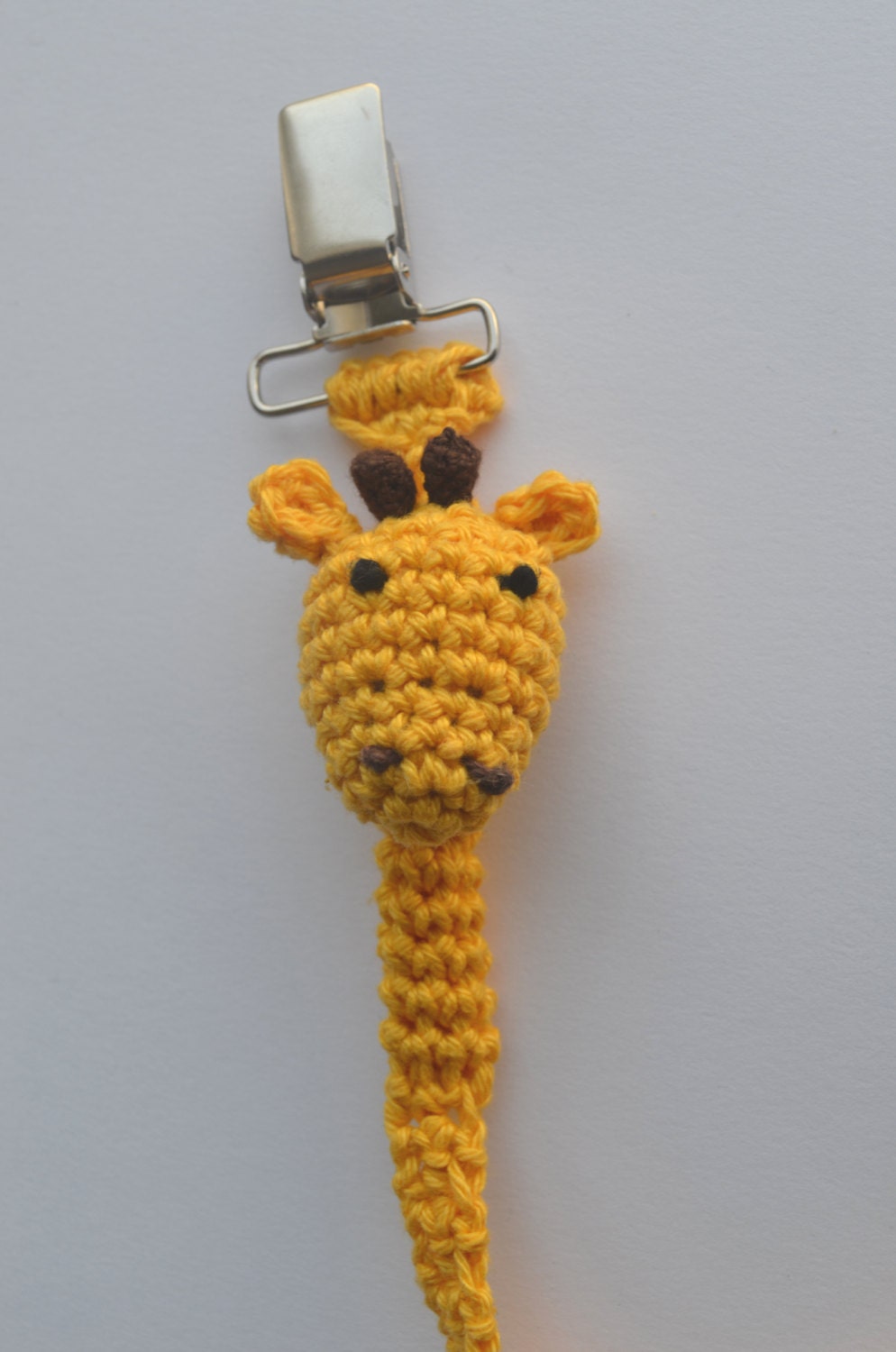 Pacifier Holder Crochet Handmade Giraffe Baby Pacifier Clip
