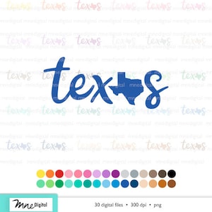 Texas PNG Digital Download, Texas state png, Texas Digital, Texas digital color pack, Texas PNG, Texas text art, Texas text digital