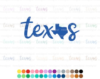 Texas PNG Digital Download, Texas state png, Texas Digital, Texas digital color pack, Texas PNG, Texas text art, Texas text digital