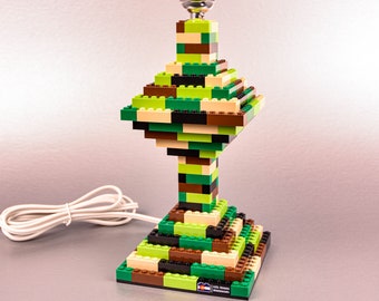 Camo Classic Hourglass Lamp made of LEGO® elements