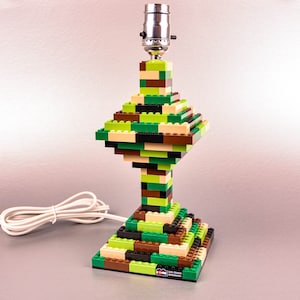 Camo Classic Hourglass Lamp made of LEGO® elements