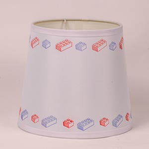 Brick Themed Medium Drum White Lamp Shade