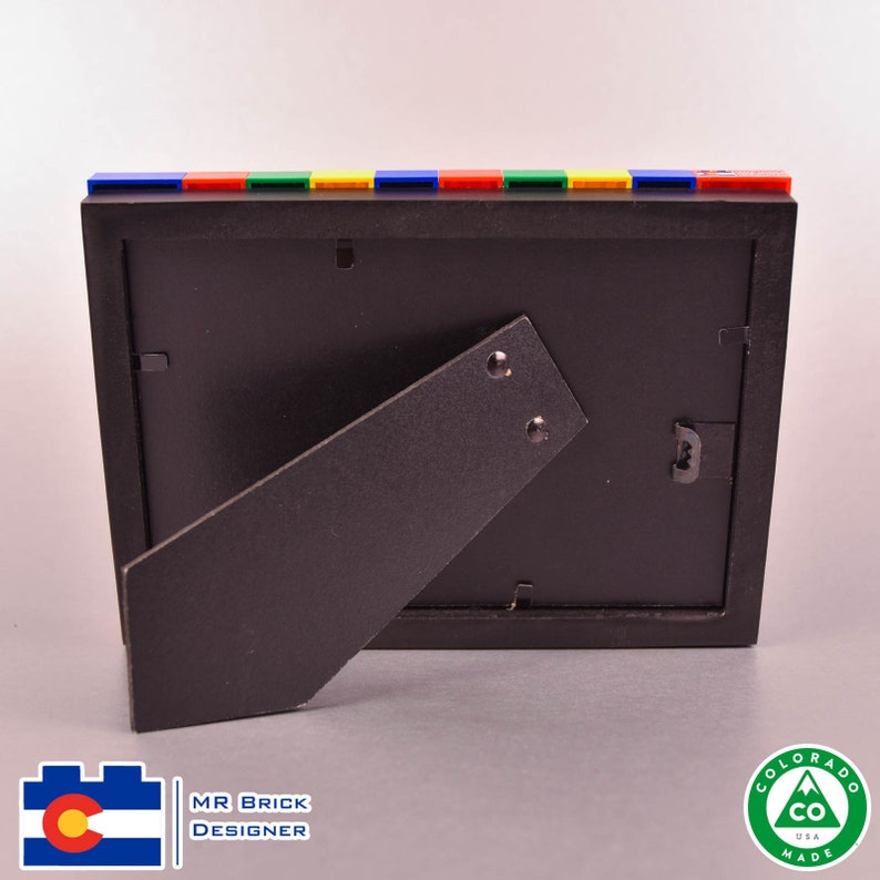 4x6 Picture Frame made with Red, Green, Yellow, and Blue LEGO® bricks image 4