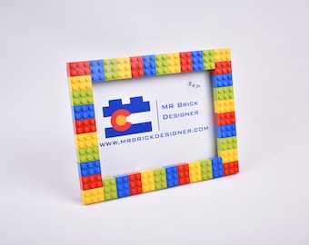 Bright 5x7 Picture Frame Multi-Color made from LEGO® elements