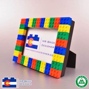 4x6 Picture Frame made with Red, Green, Yellow, and Blue LEGO® bricks image 3