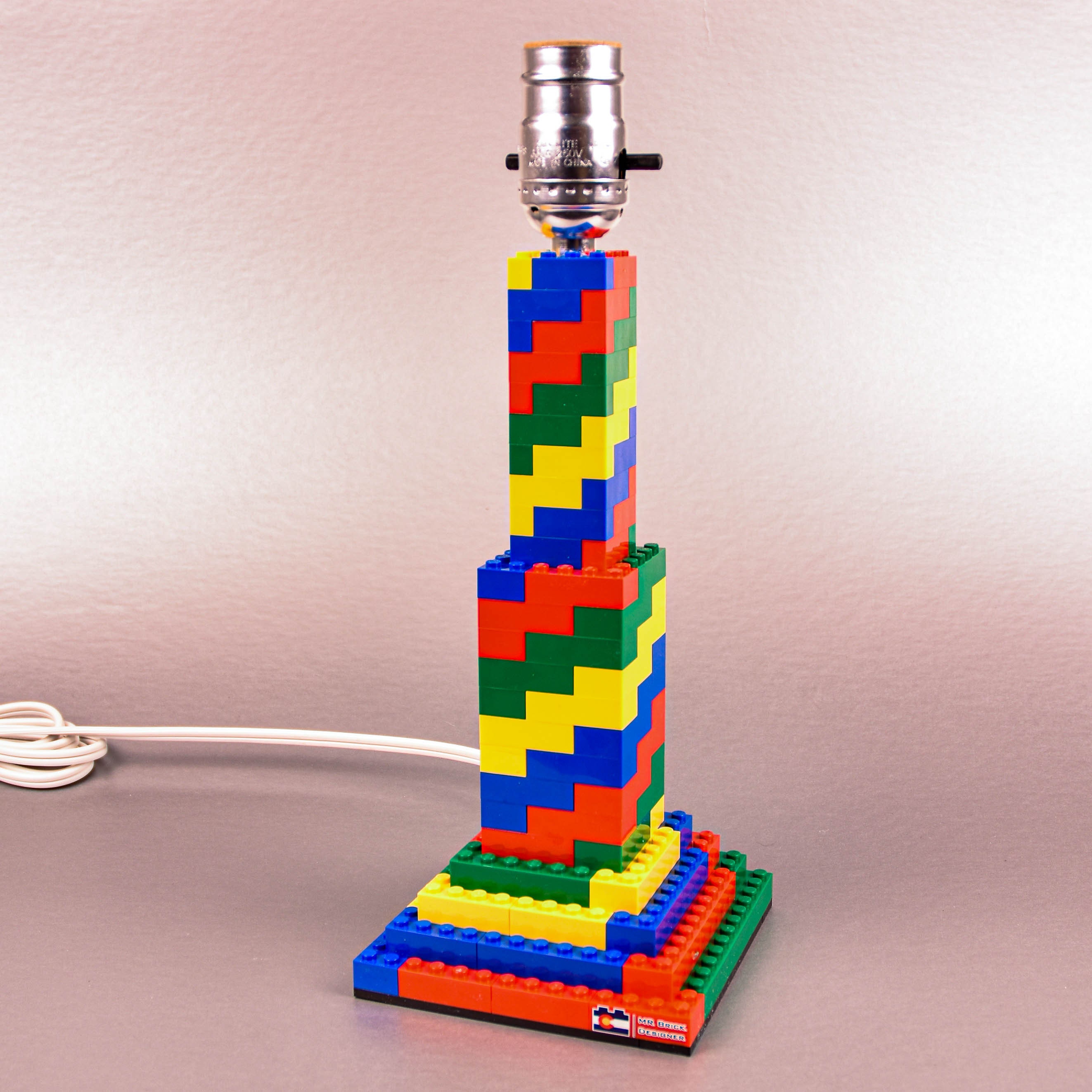 Naar de waarheid herhaling Fascinerend Spiral Lamp Made of LEGO® Elements red Green Yellow Blue - Etsy