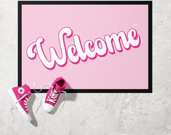 Inspired by Barbie Doormat | Ultra Thin Door Mat | Non-Slip Absorbent Mat | Personalised Custom Doormat | Housewarming Gift